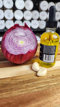 Load image into Gallery viewer, Onion and Garlic Thickening Ayurvedic Hair Oil 2 oz. (60ml)
