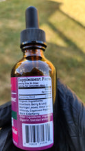 Load image into Gallery viewer, Heart Health & High Blood Pressure  Cayenne pepper & Hawthorn Tincture, Olive Leaf, Alcohol free  Organic