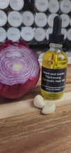 Load and play video in Gallery viewer, Onion and Garlic Thickening Ayurvedic Hair Oil 2 oz. (60ml)