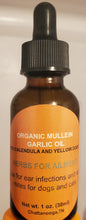 Load image into Gallery viewer, Mullein Garlic Ear Oil, for Dogs And Cats, Organic