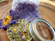 Load image into Gallery viewer, Herbal Blend Organic-Ray Of Sunshine- Blue Lotus- Mugwort-Damiana-Skullcap-Passion Flower