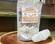 Load image into Gallery viewer, Eczema Bath Salt Soak Colloidal Oat, Burdock Root, Bladderwrack dry skin, 8 oz.