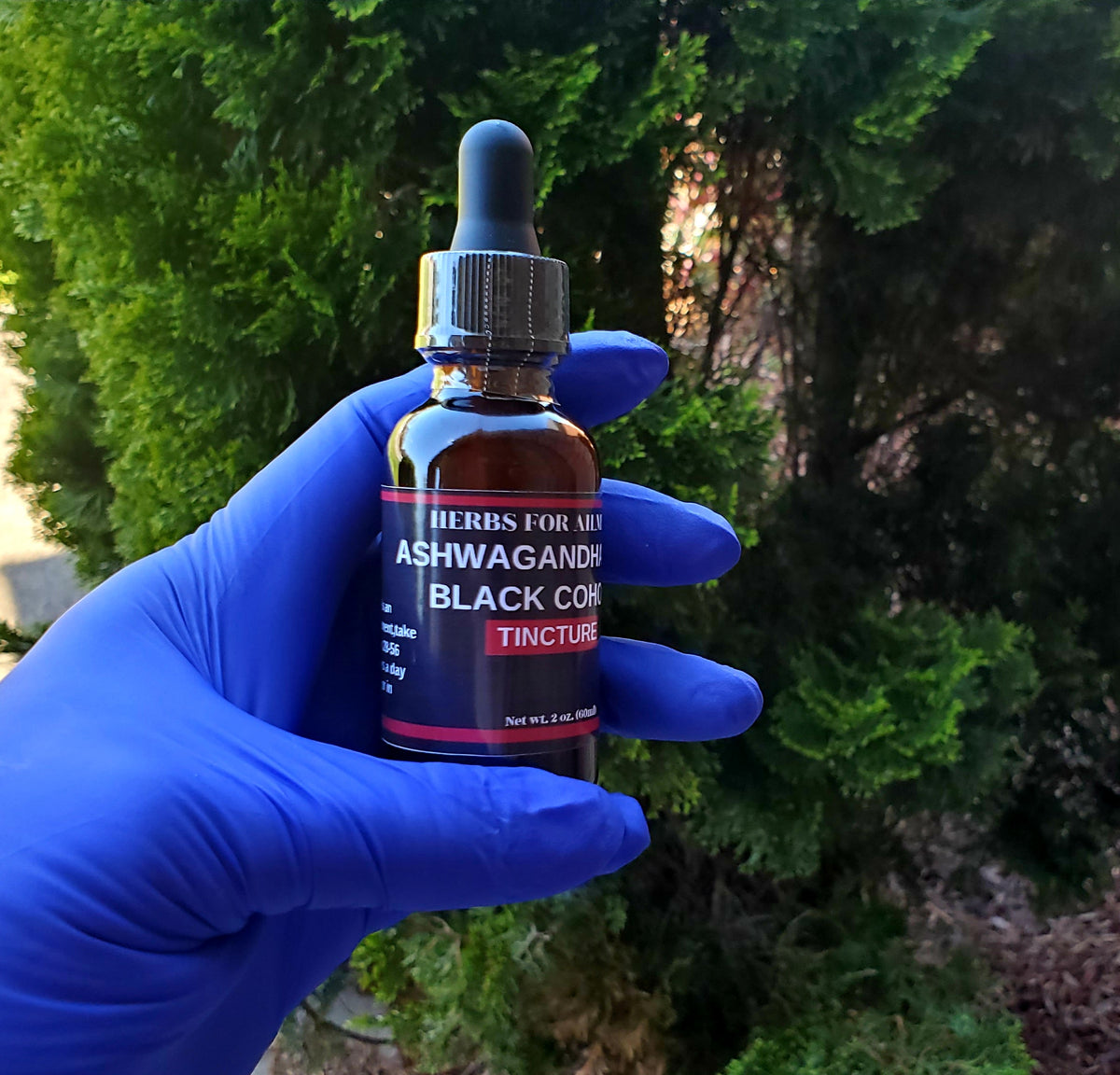 Ashwagandha Root Black Cohosh Root Liquid Extract Tincture Organic 1