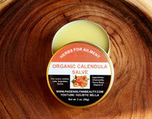Load image into Gallery viewer, Calendula Salve/Balm, Diaper rashes, Eczema, Psoriasis, Acne, Burns, Wounds, Organic 2 oz.