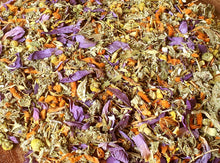 Load image into Gallery viewer, Herbal Loose Leaf Smurf Ville Blend Mix Blend Organic Klip Dagga, Blue Lotus, Damiana, Chamomile, Mugwort