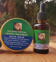 Load image into Gallery viewer, Genital Herpes / Oral Herpes (HSV) Salve/Tincture COMBO VERY POTENT