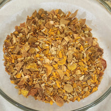 Load image into Gallery viewer, Turmeric & Ginger Root Tea,  100% Organic Caffeine Free, 1.5 oz Immune Support, Anti-Inflammatory