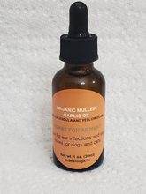 Load image into Gallery viewer, Mullein Garlic Ear Oil, for Dogs And Cats, Organic
