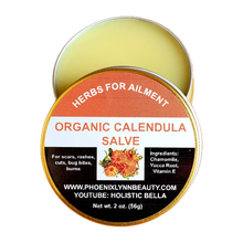 Load image into Gallery viewer, Calendula Salve/Balm, Diaper rashes, Eczema, Psoriasis, Acne, Burns, Wounds, Organic 2 oz.