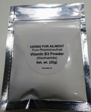 Load image into Gallery viewer, Niacinamide (vitamin B3) 15g,  25g, 50g,