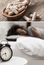 Load image into Gallery viewer, Sleep Aid & Mood Support Supplement- Sleep & Stress Relief, Melatonin, 5-HTP, 60 count