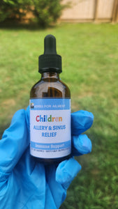 Allergy & Sinus  Relief for Kids, Cellular Health, Immune Support, All natural 2 oz.