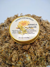 Load image into Gallery viewer, Arnica Recovery Salve | Muscle Rub for Bruises, Back Pain &amp; Post-Lipo Massage | Phoenix Lynn 2 oz.
