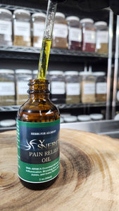 Pain Relief  Oil, Sciatica & Pain Massage Oil, Nerve Pain Relief, Sore Mucsles,Organic, 2 oz