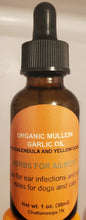 Load image into Gallery viewer, Mullein Garlic Ear Oil, for Dogs And Cats, Organic
