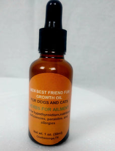 Hair Growth Oil for Dog & Cats, Organic, for hair loss, 1 oz