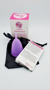 Menstrual Cup Reusable Period Cup-Purple- Size Large