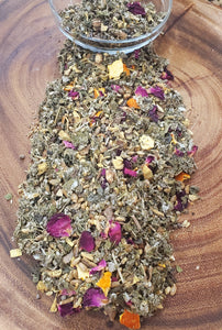 FIBROIDS AND ENDO FREE HERBAL LOOSE LEAF TEA, CYSTS AND PCOS.  1 oz. to 3 oz.