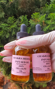 Anti Cellulite Infused Herbal Oil Smooth as Silk, Massage oil, Reduces Cellulite, Stretch Marks, Tones 2 oz. (60ml)