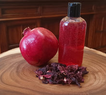 Load image into Gallery viewer, Hibiscus &amp; Pomegranate Moisturizing Body Wash Gel 8 oz.
