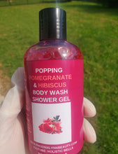 Load image into Gallery viewer, Hibiscus &amp; Pomegranate Moisturizing Body Wash Gel 8 oz.
