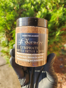 Anti-Cellulite and Lymphatic Body Detox Coffee Scrub, Exfoliating Scrub organic 8 oz.