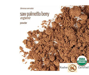 Saw palmetto (Serenoa repens) Powder 100% USDA Certified Organic Vegetarian 1 oz