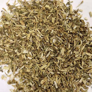 Feverfew (Tanacetum parthenium L.) (Asteraceae) dried herb cut shifted 1 oz. Migraines, fevers