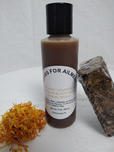 African Black Soap Face & Body Wash-African Black Soap Liquid-Calendula Black Soap