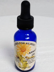 Arnica (Arnica Montana) Relief Oil, Sore Muscle Relief,Therapeutic Massage, 1oz