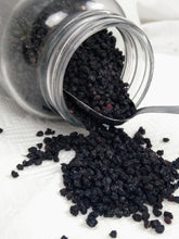 Load image into Gallery viewer, Elderberries Black (Sambucus Nigra) whole dried Organic 4 oz
