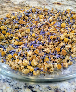 Lavender and Chamomile Tea Organic Loose Leaf Herbal Blend 1oz-Stress, Anxiety