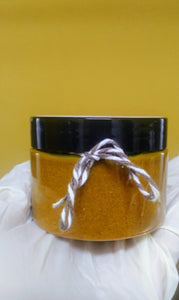 Turmeric & Activated Charcoal Salt Scrub Hyperpigmentation,Acne,Dark Spots Organic 4 oz. (112g)