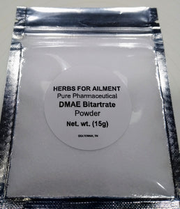 100% DMAE Bitartrate,Powder (Dimethylaminoethanol Bitartrate) 10g 15g 25g