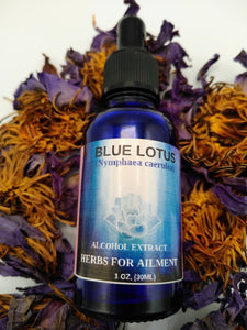 Blue Lotus ( Nymphaea caerulea) Alcohol Tincture Extract Aphrodisiac, Calming, Lucid Dreams