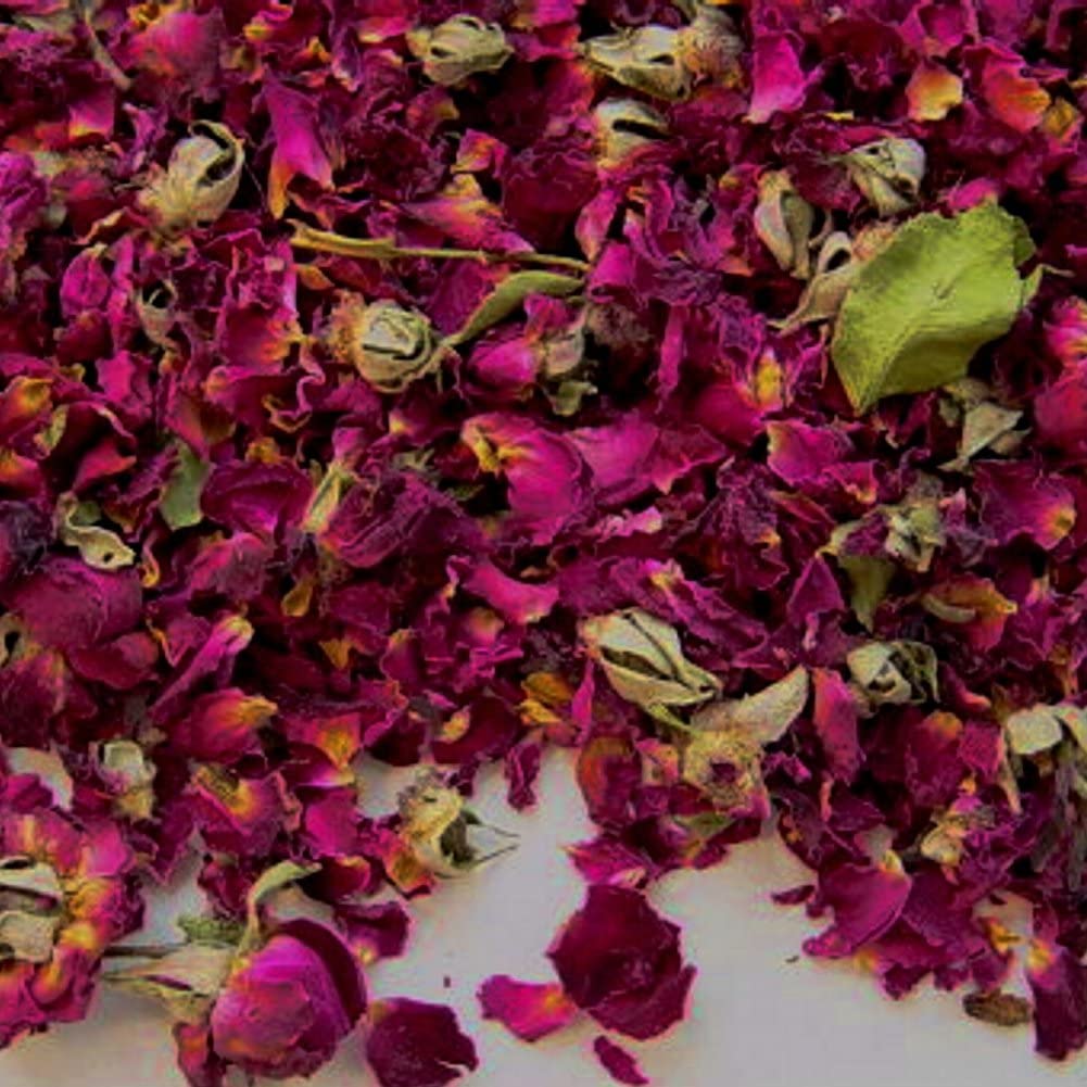 Red Rose Buds & Petals Organic Dried 2 oz